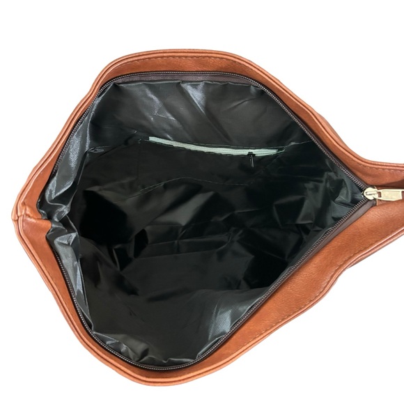 Classic Neutral Color Block Fashion Tote Bag - Picture 4 of 9